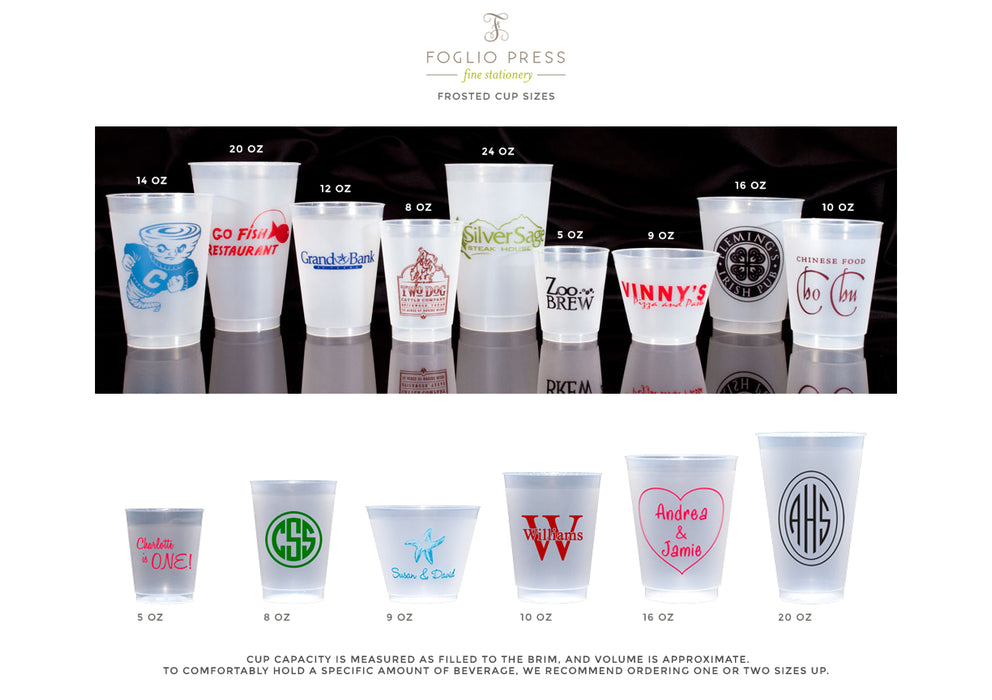 Frosted Shatterproof Party Cups
