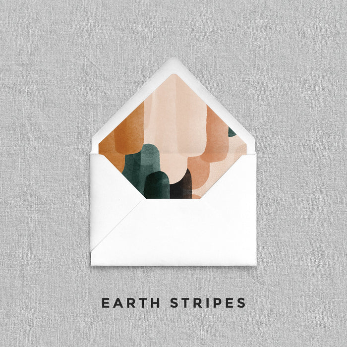 Earth Stripe Envelope Liners