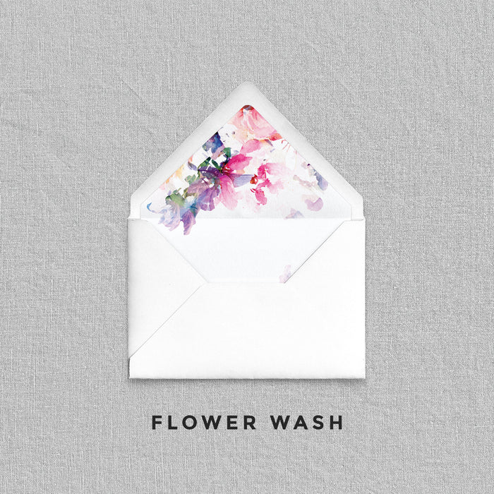 Flower Wash Envelope Liners