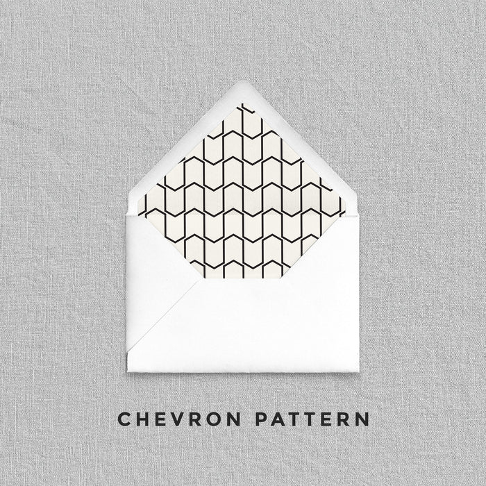 Chevron Pattern Envelope Liners