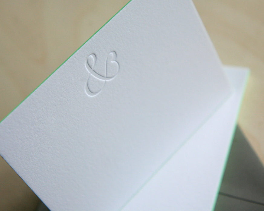 Ampersand Letterpress Edge Painted Notes