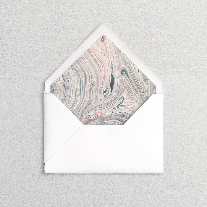 Marbled Paper Envelope Liners