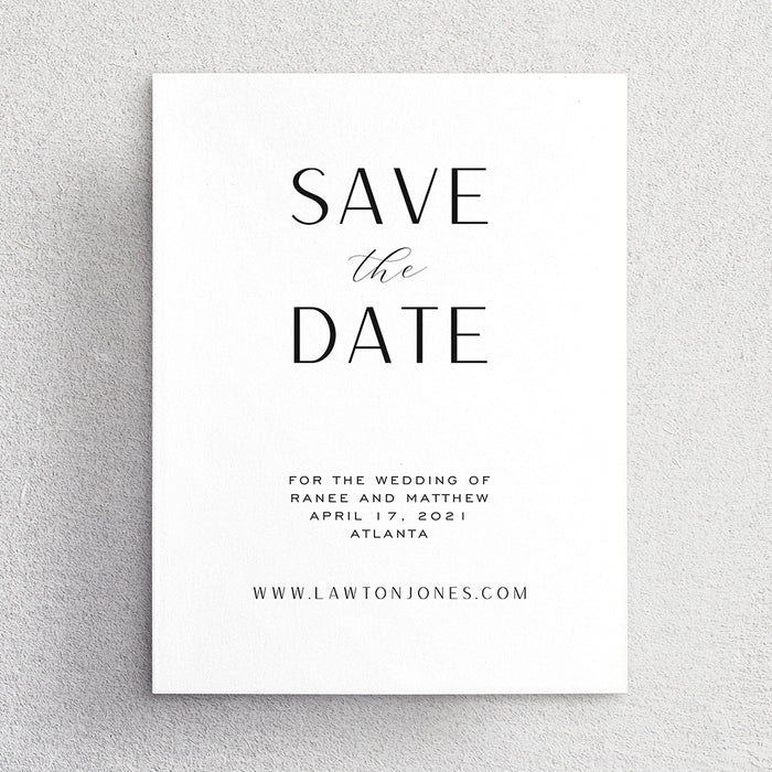 Save the Date No. 1