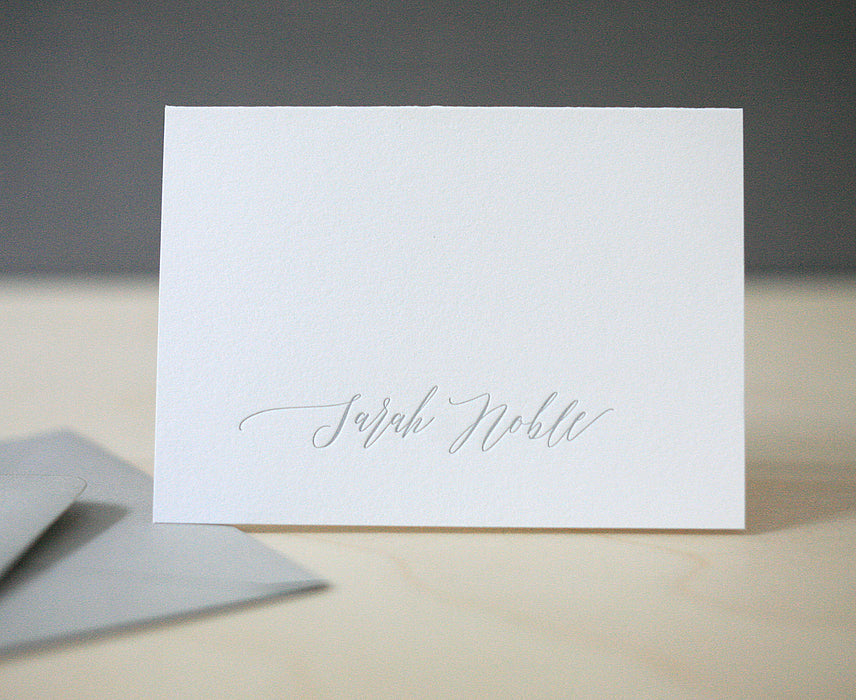 Signature Personalized Letterpress Thank You Notes