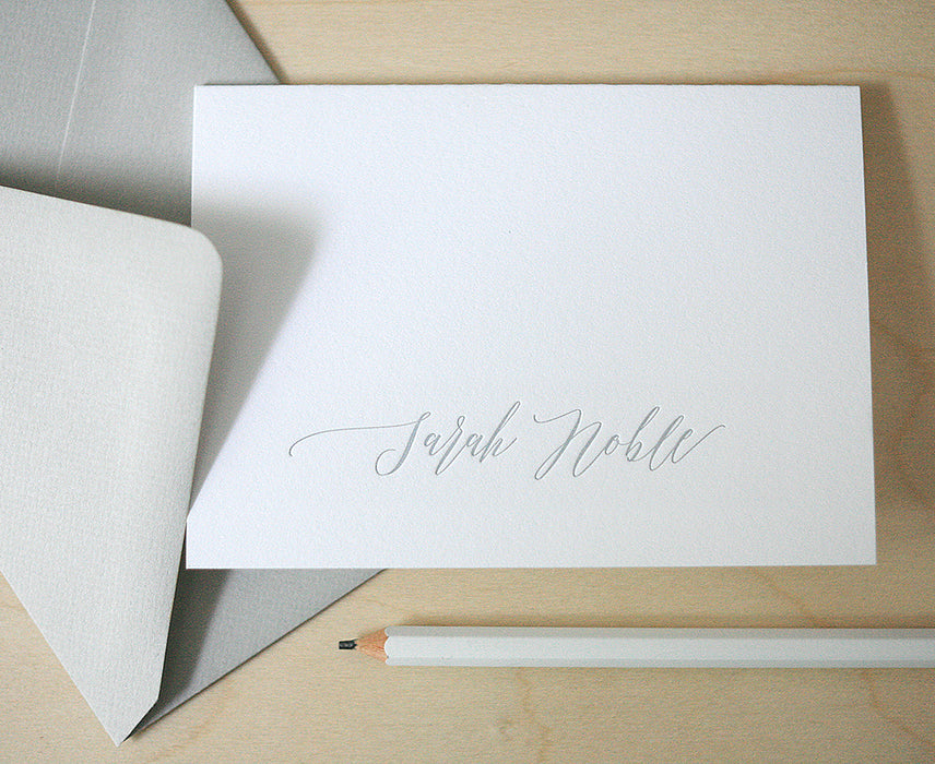 Fashionably Late Thank You // Letterpress Thank You Card