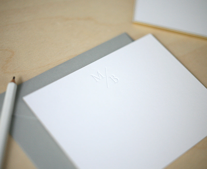 Simple Monogram Personalized Notes