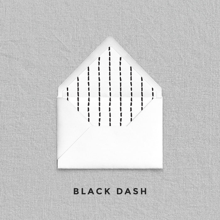 Black Dash Envelope Liners