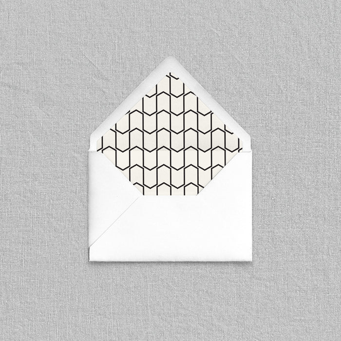 Chevron Pattern Envelope Liners