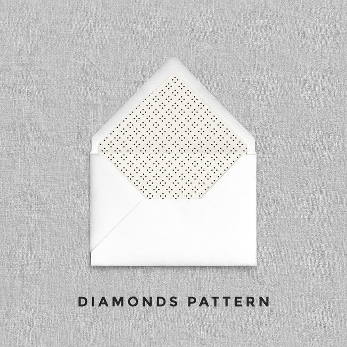 Diamonds Pattern Envelope Liners