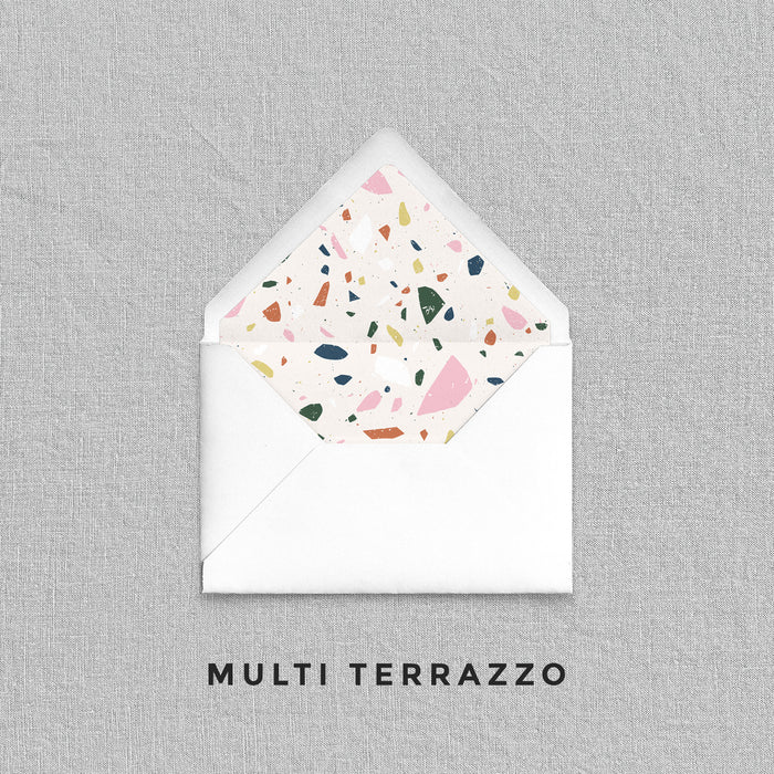 Multi Terrazzo Envelope Liners