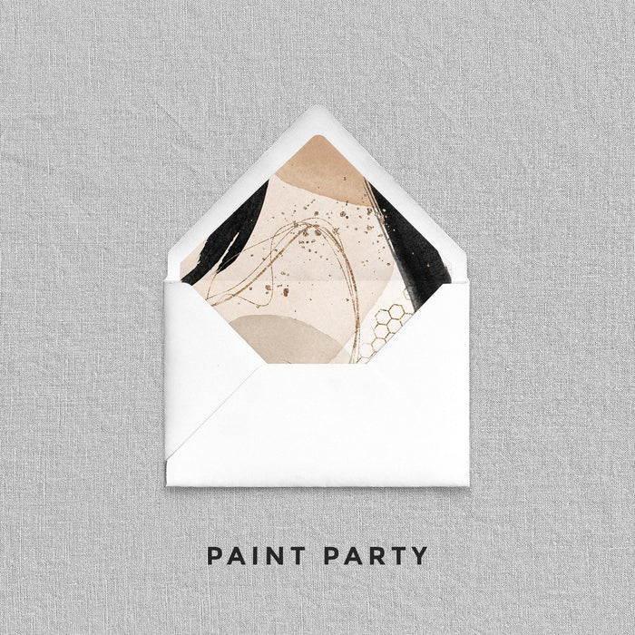 Paint Party Envelope Liners