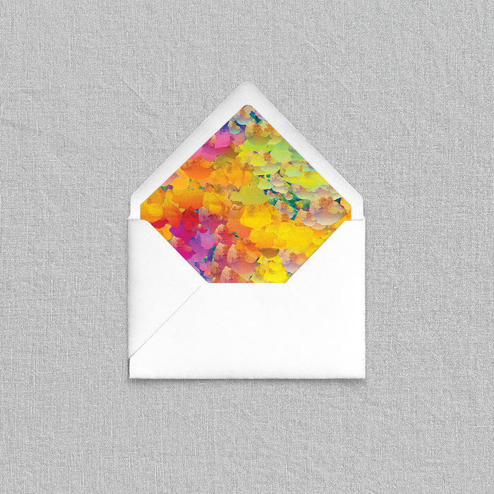 Rainbow Field Envelope Liners