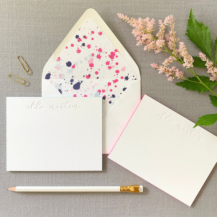 Inky Foliage Envelope Liners