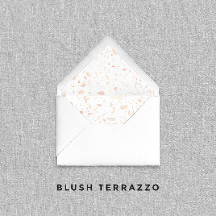 Blush Terrazzo Envelope Liners