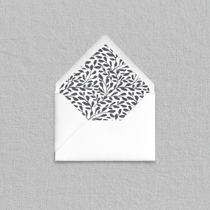 Inky Forest Envelope Liners
