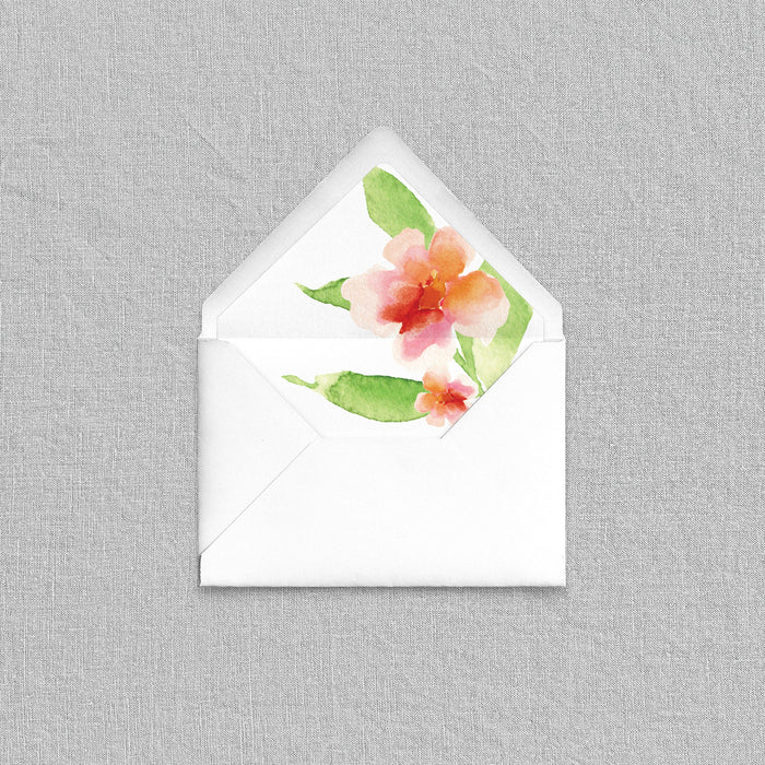 Peachy Rose Envelope Liners