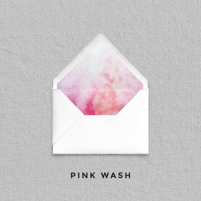 Pink Wash Envelope Liners